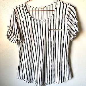 Black and White strip Women’s shirt